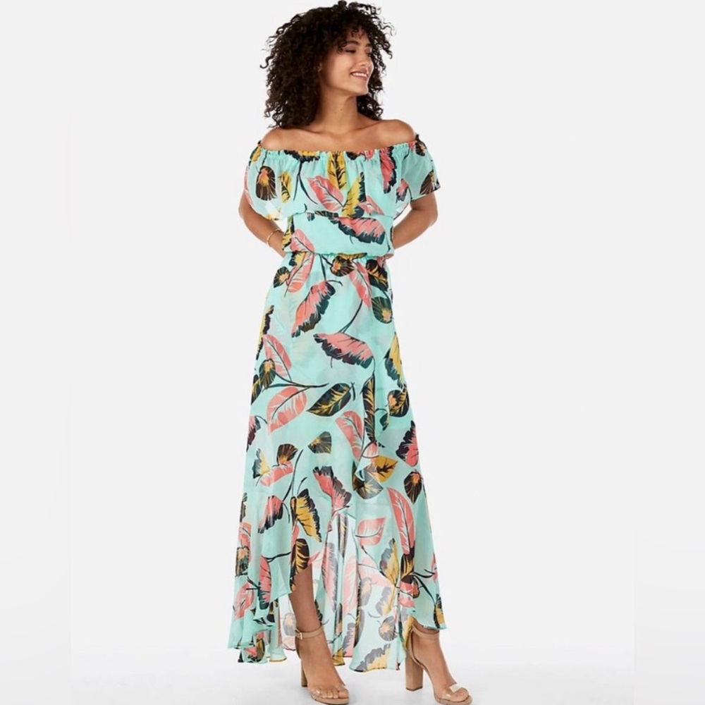 Express - Off the Shoulder Maxi Dress